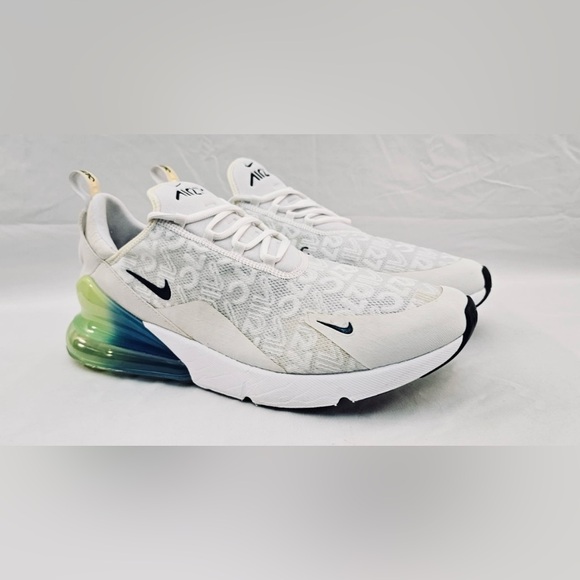Nike Air Max 270 SE Explosion Green White Blue AQ9164-100 Sneakers Shoes-Mens 12 - Picture 1 of 7